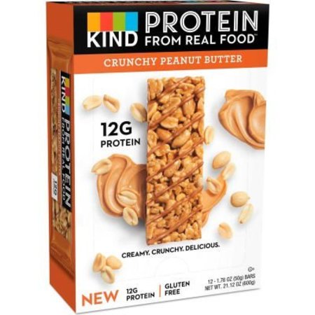 KIND KIND® Protein Bars, Crunchy Peanut Butter, 1.76 oz., 12/Box 26026